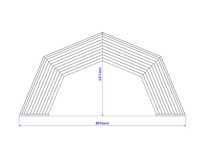 Technical render of a Amphitheatre